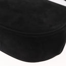 Salvatore Ferragamo Vala Shoulder Bag Suede Black Gold Auth BA9286-13