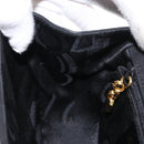 Salvatore Ferragamo Vala Shoulder Bag Suede Black Gold Auth BA9286-19