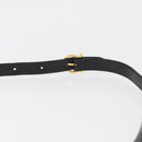 Salvatore Ferragamo Vala Shoulder Bag Suede Black Gold Auth BA9286-8