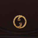 GUCCI Chain Shoulder Bag Nylon Bordeaux Gold Auth BA9288-17