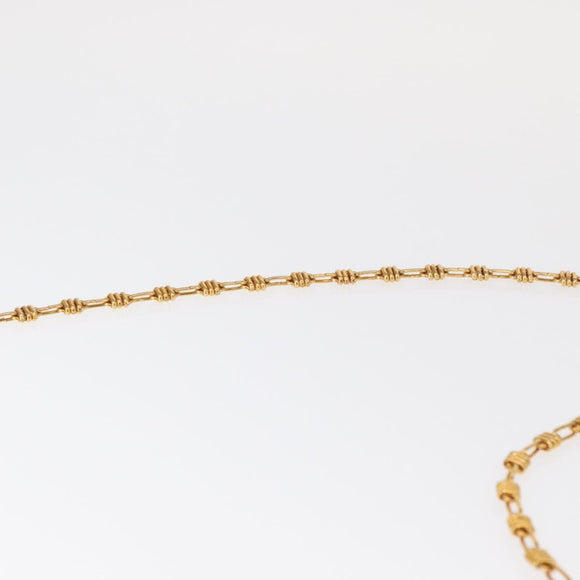 GUCCI Chain Shoulder Bag Nylon Bordeaux Gold Auth BA9288