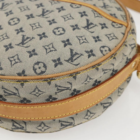 LOUIS VUITTON Monogram Mini Jeanne GM Umhängetasche Blau M92000 LV Auth BA9290