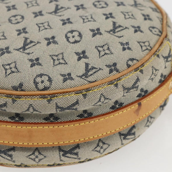 LOUIS VUITTON Monogram Mini Jeanne GM Umhängetasche Blau M92000 LV Auth BA9290