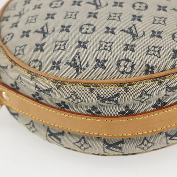 LOUIS VUITTON Monogram Mini Jeanne GM Umhängetasche Blau M92000 LV Auth BA9290