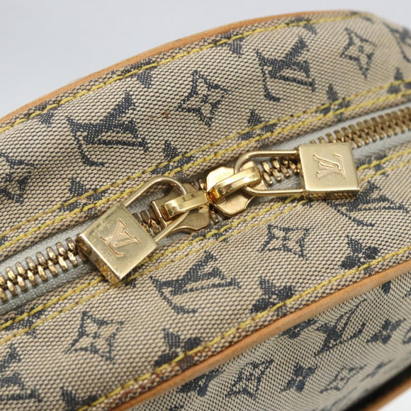 LOUIS VUITTON Monogram Mini Jeanne GM Umhängetasche Blau M92000 LV Auth BA9290