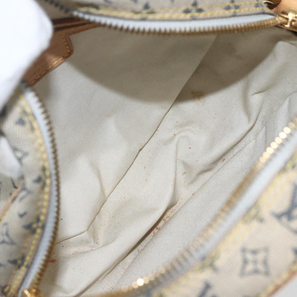 LOUIS VUITTON Monogram Mini Jeanne GM Umhängetasche Blau M92000 LV Auth BA9290