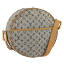 LOUIS VUITTON Monogram Mini Jeanne GM Umhängetasche Blau M92000 LV Auth BA9290-1