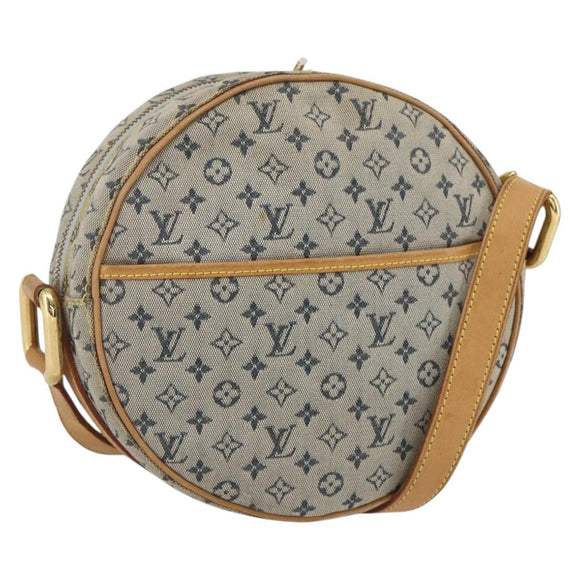 LOUIS VUITTON Monogram Mini Jeanne GM Umhängetasche Blau M92000 LV Auth BA9290