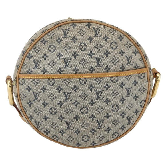 LOUIS VUITTON Monogram Mini Jeanne GM Umhängetasche Blau M92000 LV Auth BA9290