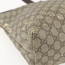 GUCCI GG Supreme Tote Bag PVC Beige 211137 Auth BA9292-14