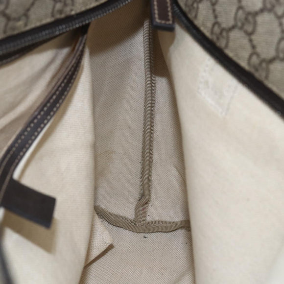 GUCCI GG Supreme Tote Bag PVC Beige 211137 Auth BA9292