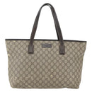 GUCCI GG Supreme Tote Bag PVC Beige 211137 Auth BA9292-13