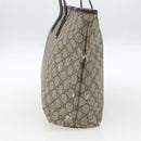 GUCCI GG Supreme Tote Bag PVC Beige 211137 Auth BA9292-4