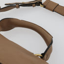 Chloe Elsie Hand Bag Leather 2way Beige Gold Auth BA9293-10