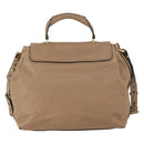 Chloe Elsie Hand Bag Leather 2way Beige Gold Auth BA9293-2