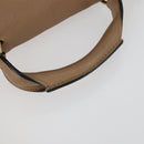 Chloe Elsie Handtasche Leder 2-Wege Beige Gold Auth BA9293-8