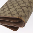 GUCCI GG Supreme Shoulder Bag PVC Beige Gold Auth BA9294-15