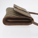 GUCCI GG Supreme Shoulder Bag PVC Beige Gold Auth BA9294-3