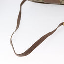 GUCCI GG Supreme Shoulder Bag PVC Beige Gold Auth BA9294-7