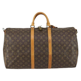 LOUIS VUITTON Monogram Keepall Bandouliere 55 Boston Bag M41414 LV Auth BA9301A - 0