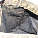FENDI Zucca Canvas Hand Bag Brown Black Auth BA9302-17