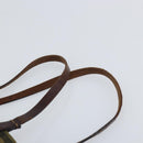 FENDI Zucca Canvas Hand Bag Brown Black Auth BA9302-8