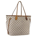 LOUIS VUITTON Damier Azur Neverfull MM Tote Bag N41605 LV Auth BA9303-1