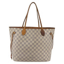 LOUIS VUITTON Damier Azur Neverfull MM Tote Bag N41605 LV Auth BA9303-13