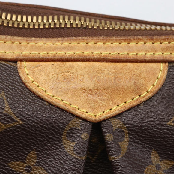 LOUIS VUITTON Monogram Palermo PM Tote Bag M40145 LV Auth BA9304