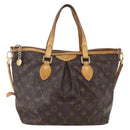 LOUIS VUITTON Monogram Palermo PM Tote Bag M40145 LV Auth BA9304-13