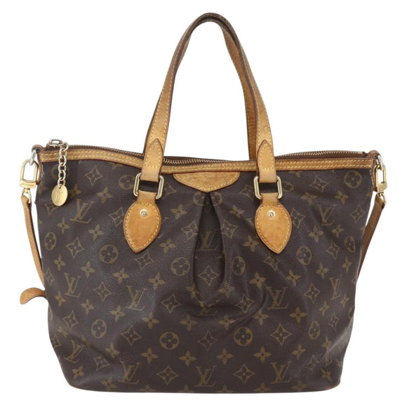 LOUIS VUITTON Monogram Palermo PM Tote Bag M40145 LV Auth BA9304