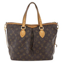LOUIS VUITTON Monogram Palermo PM Tote Bag M40145 LV Auth BA9304-2
