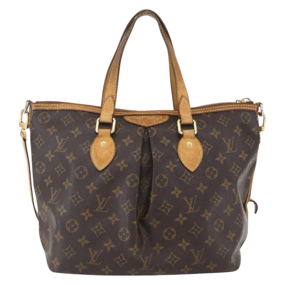 LOUIS VUITTON Monogram Palermo PM Tote Bag M40145 LV Auth BA9304