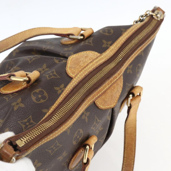 LOUIS VUITTON Monogram Palermo PM Tote Bag M40145 LV Auth BA9304