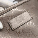 GUCCI GG implementation Tote Bag PVC Silver 211137 Auth BA9306-17