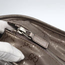 GUCCI GG implementation Tote Bag PVC Silver 211137 Auth BA9306-10