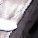 GUCCI GG implementation Tote Bag PVC Silver 211137 Auth BA9306-12