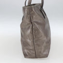 GUCCI GG implementation Tote Bag PVC Silver 211137 Auth BA9306-3