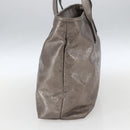 GUCCI GG implementation Tote Bag PVC Silver 211137 Auth BA9306-4