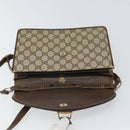 GUCCI GG Supreme Horsebit Shoulder Bag PVC Beige Gold 33 001 3376 Auth BA9313-10