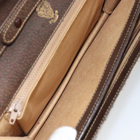 GUCCI GG Supreme Horsebit Shoulder Bag PVC Beige Gold 33 001 3376 Auth BA9313