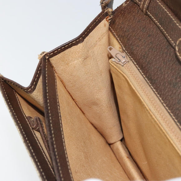 GUCCI GG Supreme Horsebit Shoulder Bag PVC Beige Gold 33 001 3376 Auth BA9313