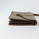 GUCCI GG Supreme Horsebit Shoulder Bag PVC Beige Gold 33 001 3376 Auth BA9313-3