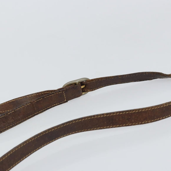 GUCCI GG Supreme Horsebit Shoulder Bag PVC Beige Gold 33 001 3376 Auth BA9313