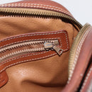 CELINE Macadam Canvas Shoulder Bag PVC Leather Brown Gold Auth BA9314-20