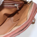 CELINE Macadam Canvas Shoulder Bag PVC Leather Brown Gold Auth BA9314-22