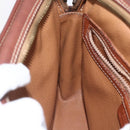 CELINE Macadam Canvas Shoulder Bag PVC Leather Brown Gold Auth BA9314-23