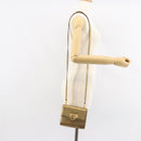 Salvatore Ferragamo Gancini Shoulder Bag Leather Gold Tone Auth BA9316-22