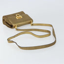 Salvatore Ferragamo Gancini Shoulder Bag Leather Gold Tone Auth BA9316-7