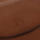 Burberrys Shoulder Bag Leather Brown Gold Auth BA9317-17